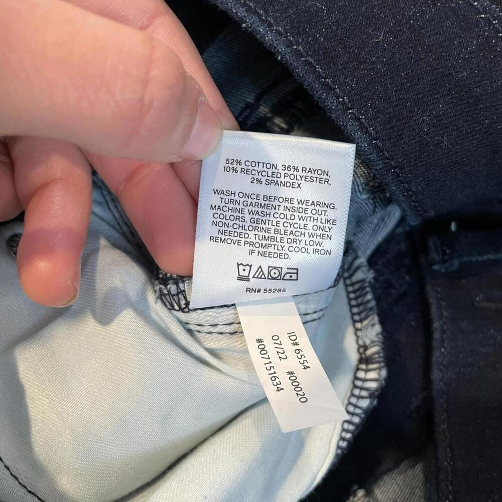 dark blue denim express skyscraper mid rise size 12 - Picture 8 of 8